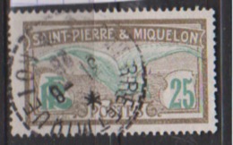 SAINT PIERRE ET MIQUELON       N°  110 ( 10 )     OBLITERE  ( O 563 ) - Used Stamps