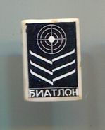 BIATHLON -  Vintage Pin Badge, Abzeichen - Biathlon