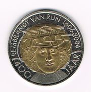 )  PENNING 400 JAAR REMBRANDT VAN RIJN 1606 - 2006 LEIDEN 2 REMBRANDT - Pièces écrasées (Elongated Coins)