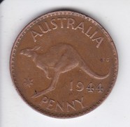 MONEDA DE AUSTRALIA DE 1 PENNY DEL AÑO 1944 CANGURO (KANGAROO) - Penny