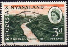 Rhodesia & Nyasaland 1960 Kariba Dam Hydro Electric Scheme 3d Value, Used, SG 32 (BA) - Rhodesien & Nyasaland (1954-1963)