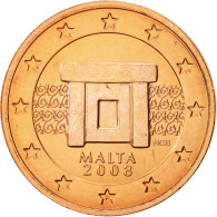 Malte, 2 Euro Cent, 2008, FDC, Copper Plated Steel, KM:126 - Malta