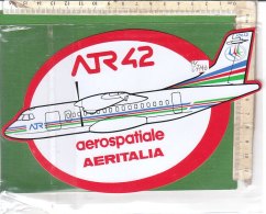 PO6774D# ADESIVO STICKER AVIAZIONE - AEROSPATIALE AERITALIA ATR 42  - AEREI - Autocollants