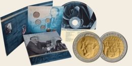 SLOVAKIA 2007. MINT SET COIN SET PERSONALITIES OF SLOVAK MUSIC GEJZA DUSIK WITH TOKEN +CD BEST OF - Slowakei