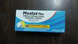 Israel-empty Medicine Box-maalox Plus-(1) - Medisch En Tandheelkundig Materiaal