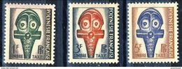 Polynesie Tasse 1958 Serie N. 1-3 MNH Cat. € 2.90 - Postage Due