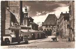 Solbad Hall - Oberer Stadtplatz - Verlag E. Stockhammer, Solbad Hall - 1955 - Fotokarte - Dorfansicht - Hall In Tirol