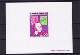 Polynesia 1979, Roland Hill, Stamp On Stamp, 1val De Luxe IMPERFORATED - Neufs