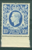 G.B.: 1939-48   KGVI    SG478b   10/-   Ultramarine    MNH - Neufs