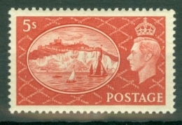 G.B.: 1951   KGVI - White Cliffs Of Dover   SG510   5/-    MNH - Unused Stamps