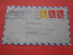 SUOMI Finland -Timbre-Helsinki  Finlande 1954 - Lettre & Document Marcophilie Par Avion-By Air-mail--Stuttgart - Storia Postale