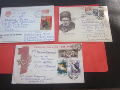 3 Lettres Avec Timbres -Europe - Russie Et URSS -1923-1991 URSS - 1941-50 - Lettre -Document -By Air-mail - Lettres & Documents