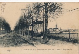 CPA 93 BOBIGNY Vue Panoramique Prise De La Rue De Romainville - Bobigny