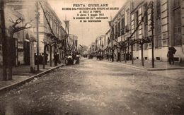 CPA RARE ITALIE FESTA GIUBILARE RICORDO DELLA PROCESSIONE DELLA VERGINE DEL ROSARIO DI VALLE DI POMPEI 1912 - Torre Annunziata