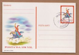 AC - TURKEY POSTAL STATIONERY - 158 YEARS IN THE POST ANKARA, 23 OCTOBER 1998 - Entiers Postaux