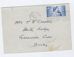 1948 Gerard Cross GB FDC Royal Silver Wedding Stamp Cover - ....-1951 Pre Elizabeth II