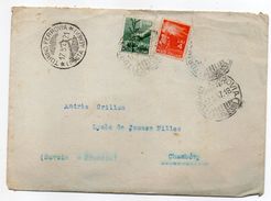 Italie--1947--lettre De TORINO FERROVIA (Posta Aerea) Pour Chambéry-73 (France)  -timbres - Cachets - 1946-47 Corpo Polacco Period