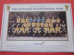 WITH ABEST WISHES FROM THE SCOTLAND INTERNATIONAL TEAM OFFICIAL SPONSOR SCOTISH GAS CPA Carte Postale Thème Sport RUGBY - East Lothian