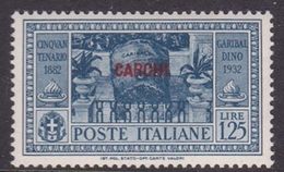 Italy-Colonies And Territories-Aegean-Carchi S 23 1932 Garibaldi Lire 1,25 Dull Blue MNH - Aegean (Carchi)