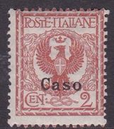 Italy-Colonies And Territories-Aegean-Caso S1  1912  2c Orange Brown MNH - Aegean (Caso)