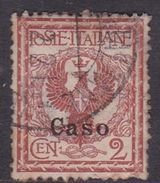 Italy-Colonies And Territories-Aegean-Caso S1 1912  2c Orange Brown Used - Ägäis (Caso)