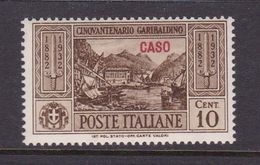 Italy-Colonies And Territories-Aegean-Caso S17 1932 Garibaldi 10c Brown MNH - Aegean (Caso)