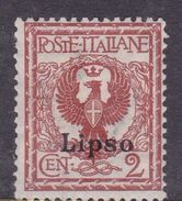 Italy-Colonies And Territories-Aegean-Lipso S 1  1912  2c Orange Brown MH - Egée (Lipso)