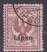 Italy-Colonies And Territories-Aegean-Lipso S 1  1912  2c Orange Brown Used - Aegean (Lipso)