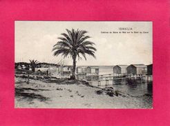 EGYPTE ISMAÏLIA, Rare, Cabines De Bains De Mer Sur Le Bord Du Canal (de Suez), (Ephtinios) - Ismaïlia