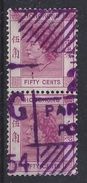 Hong Kong 1954 Queen Elizabeth II  50c (o) - Gebruikt