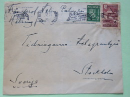 Finland 1947 Cover Helsinki To Sweden - Lion Arms - Cathedral Porvoo - Storia Postale