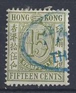 Hong Kong 1938 Stamp Duty 15c (o) - Timbres Fiscaux-postaux