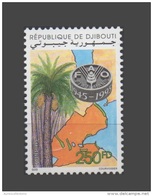 DJIBOUTI FAO 1945 - 1995 50 YEARS ANNIVERSARY WFO Palm Tree Palmier 1995 Yvert YT 719F MICHEL Mi 617 MNH ** RARE - Tegen De Honger