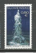 Slovaquie 2016 Le Geyser De HERLANY - Unused Stamps