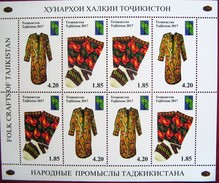 Tajikistan  2017 RCC, Folk Crafts,  Joint Issue   M/S   PERFORATED  MNH - Tadjikistan