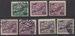 R277.-. CZECHOSLOVAKIA.  1922. SC#: C7-C9- MNH-MH-USED - SCV:US$ 26.00 ++- 100-MNH/ 250-MH - Luftpost