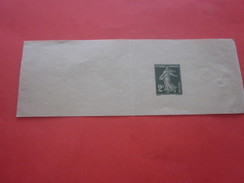 Timbre Semeuse 2c  Europe France  Entiers Postaux -- Bandes Pour Journaux - Bandes Pour Journaux