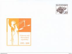 Slovaquie 2008 COB 91 Mi U 85 15 Ans De La Cour Constitutionnelle - Enveloppes