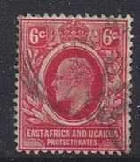 East Africa And Uganda Protectorates 1907-08 6c  (o) - Herrschaften Von Ostafrika Und Uganda