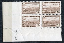 3786   ALGERIE   PA 4**  20f   Avion Survolant La Rade D'Alger    Coin Daté Du 23/1/48     TB - Airmail