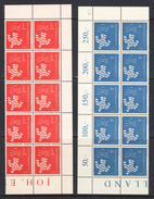 Luxembourg 1961 Europa, Mint No Hinge, Blocks Of 10, Sc# , SG , Yt 601-602 - Unused Stamps
