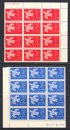 Greece 1961 Europa, Mint No Hinge, Blocks Of 12, Sc# , SG , Yt 753-754 - Unused Stamps