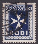Italy-Colonies And Territories-Aegean General Issue-Rodi Postage Due D4 1934 30c Violet Used - Algemene Uitgaven
