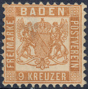 Stamp Baden 1862 9kr Mint - Postfris