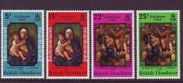 BRITISH HONDURAS 232-235,unused,Christmas 1969 - Honduras Britannico (...-1970)