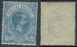 1884-86 REGNO PACCHI POSTALI 20 CENT MNH ** - E84 - Postal Parcels