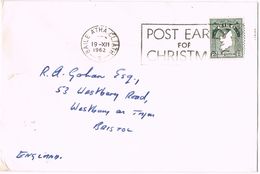25224. Carta BAILE ATHA CLIATH (Dublin) Irlanda 1962. Slogan Christmas - Covers & Documents