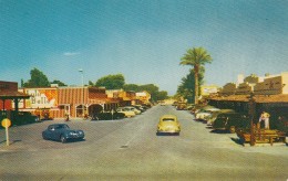Scottsdale Arizona, Jaguar Sports Car, Street Scene, Auto, C1950s Vintage Postcard - Scottsdale