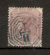 INDIA 1860 8p MAUVE SG 53 NO WATERMARK FINE USED Cat £15 - 1858-79 Kolonie Van De Kroon