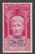 Italy-Colonies And Territories-Aegean General Issue-Rodi S105 1938 Augustus 75c Red MH - Emisiones Generales